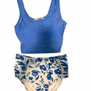 Sincerely Jules Blue and White Bikini Set
